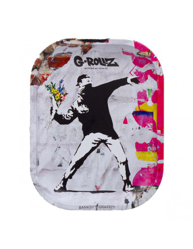 Tacka do skręcania G-Rollz Banksy Flower Thrower Alt 18 x 14 cm