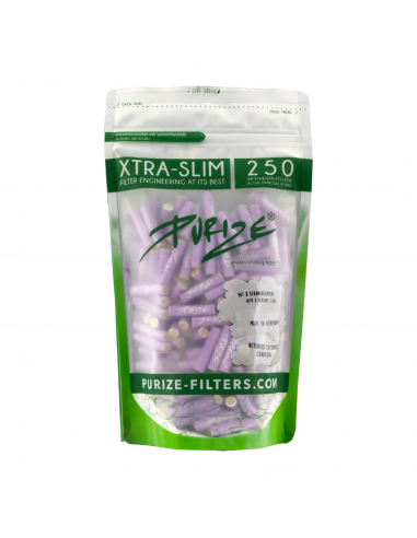 Filtry węglowe do jointów Purize XTRA Slim Lilac 250 szt.