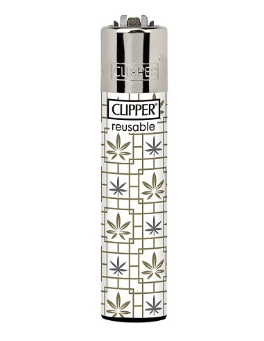 Clipper lighter, LEAVES TILES pattern 1