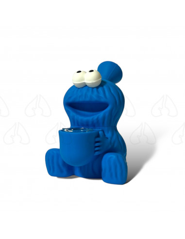 Bongo silikonowe Cookie Monster wys. 11.5 cm szklany cybuch