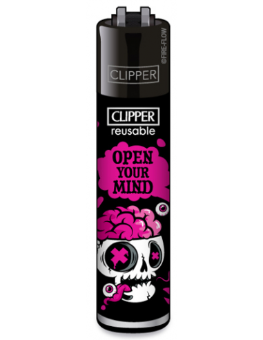 Clipper lighter, SKULL SLOGAN 2/1