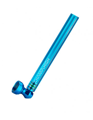 Champ High glass pipe 12.5 cm long BLUE