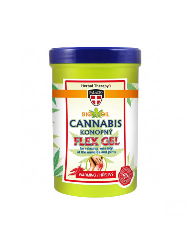 PALACIO Cannabis Flex WARMING massage gel 380 ml