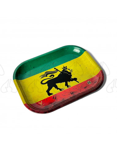 V-SYNDICATE Rasta Lion joint rolling tray SMALL