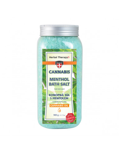 Sól do kąpieli Palacio Cannabis z mentolem 900 g