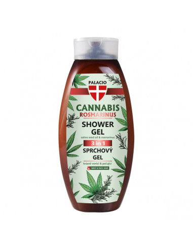 Żel pod prysznic Palacio Cannabis z rozmarynem 500 ml