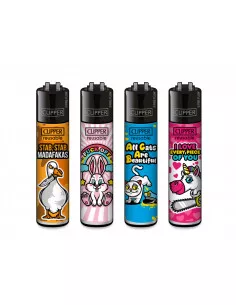 Zapalniczka Clipper wzór MIX SLOGAN 7