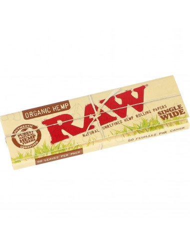 RAW ORGANIC SINGLE WIDE bibułki SW