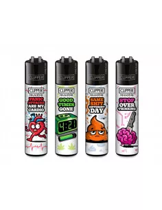 Zapalniczka Clipper wzór MIX SLOGAN 9