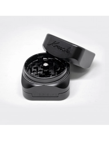 Krush Kube 3.0 - Grinder do suszu śr. 55 mm komora na pyłek BLACK