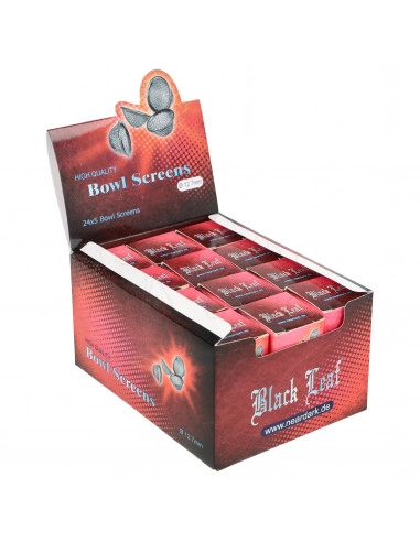 5 x Sitko koszyk Black Leaf 12,7mm do bonga fajki wodnej sitka