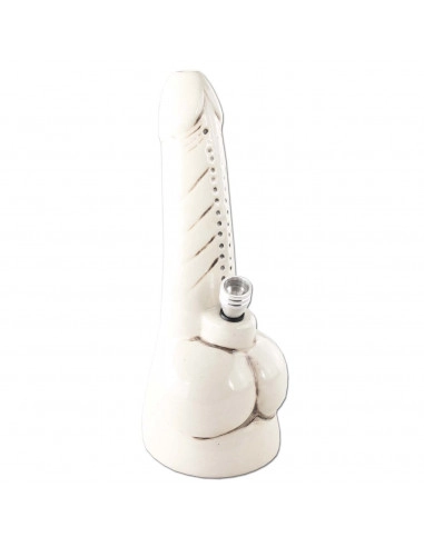 Bongo ceramiczne WACEK wys. 29 cm metalowy cybuch WHITE
