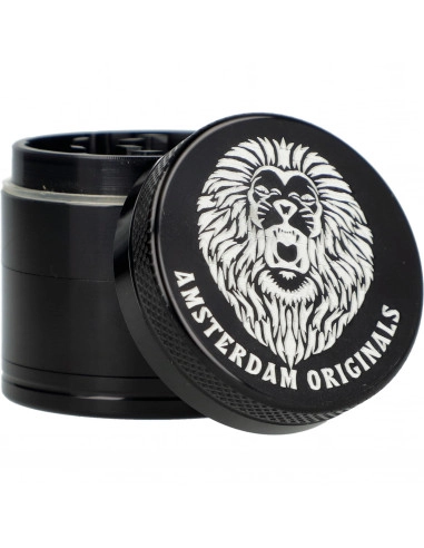 Młynek grinder Amsterdam LION Aluminiowy 4 częściowy magnetyczny 40mm