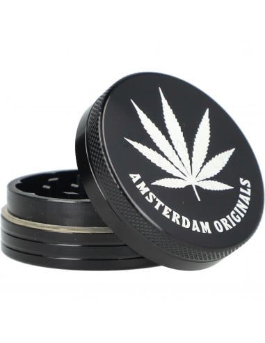Młynek Grinder AMSTERDAM ORIGINALS LEAF 2 częściowy aluminiowy 50mm