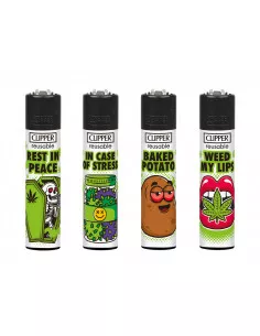 Zapalniczka Clipper wzór WEED SLOGAN 12