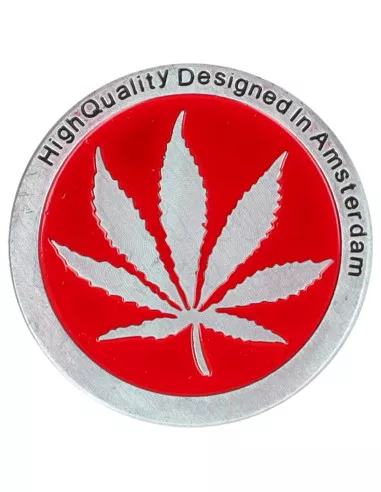 Młynek do suszu LIŚĆ 4 części średnica 38 mm metalowy RED