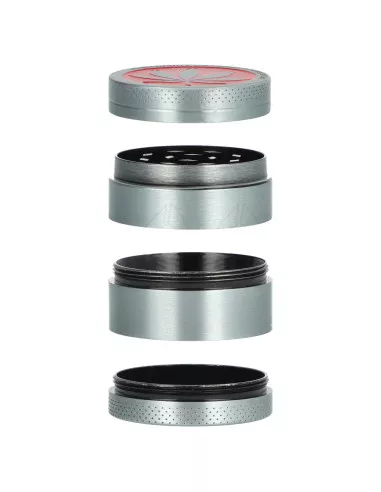 Młynek do suszu LIŚĆ 4 części średnica 38 mm metalowy RED