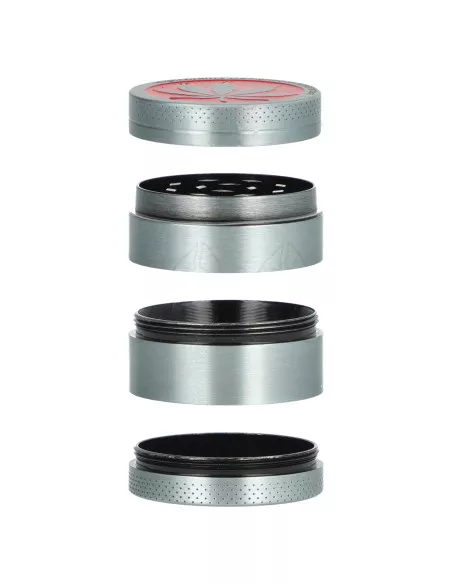 Młynek do suszu LIŚĆ 4 części średnica 38 mm metalowy RED