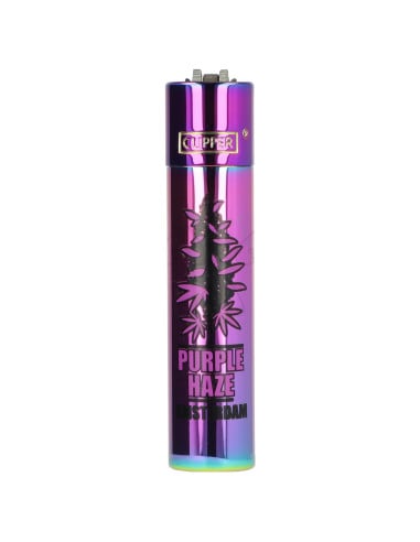 Zapalniczka metalowa Clipper wzór AMSTERDAM PURPLE HAZE Icy