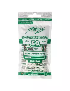Filtry węglowe Purize Conical XTRA Slim 50 szt.
