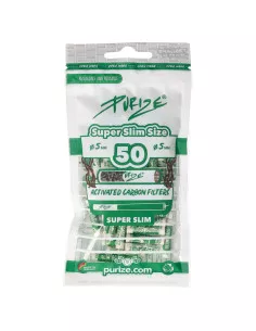 Filterki węglowe Purize Super Slim Size 50 szt. śr. 5 mm