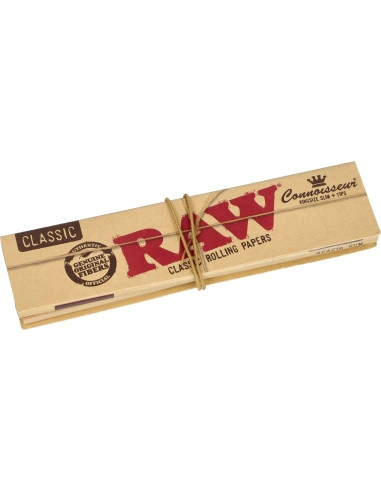 Tissue papers with RAW Connoisseur King Size Slim filters