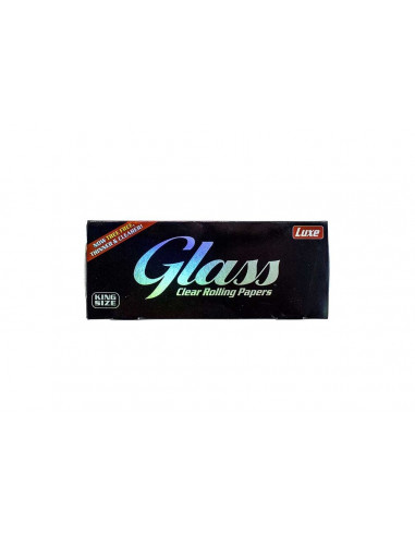 LUXE GLASS King Size Clear przezroczyste bibułki