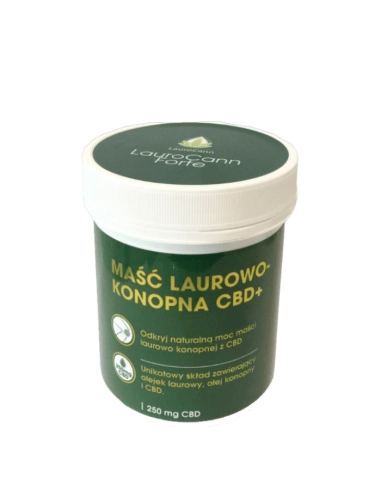 LauroCann Forte maść laurowo-konopna CBD+ 20% oleju z konopi 250 ml