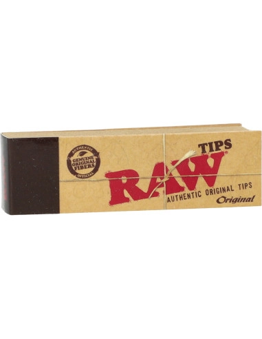 RAW perforated unbleached tips 50 filterki do jointów gwizdki