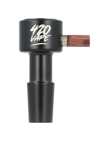 Aluminum bong bowl 420VAPE 14.5 mm cut BLACK