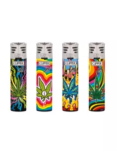 Zapalniczka Clipper JET wzór MAZED LEAVES