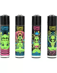 Zapalniczka Clipper wzór TRIPPY ALIEN 4 wzory