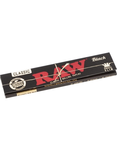 Bibułki RAW Black KS Slim ultra-cienkie niebielone 32 szt.