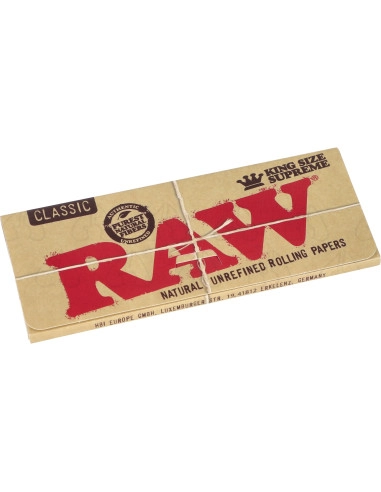 Bibułki RAW SUPREME King Size Classic 40 sztuk