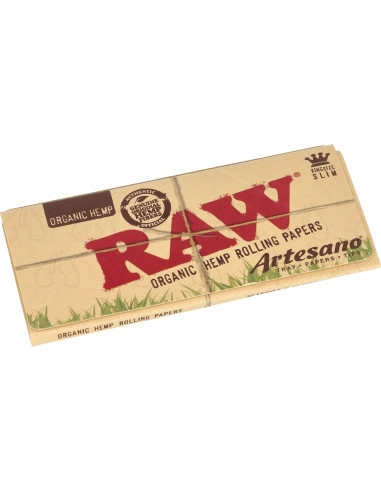 RAW Organic ARTESANO King Size Slim Bibułki z filterkami i tacką