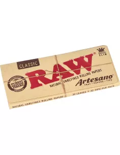 Raw Artesano King Size Slim bibułki z filterkami i tacką do kręcenia