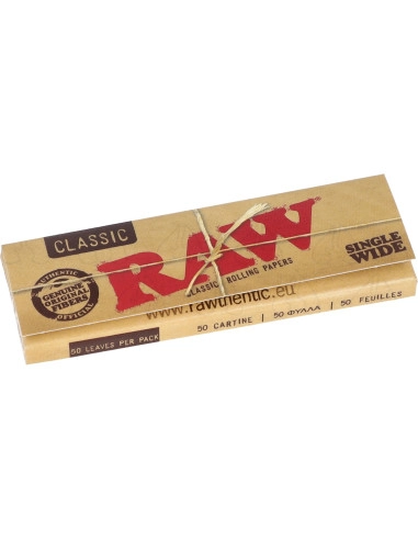 Bibułki RAW Single Wide Classic 50 szt.