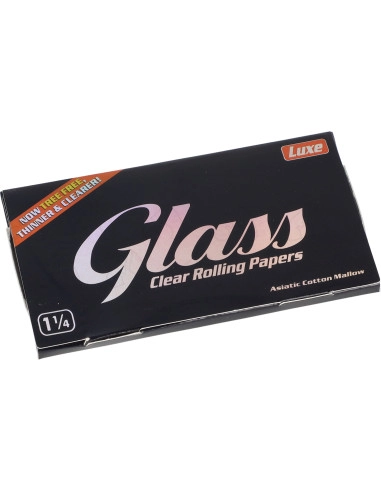 Bibułki Glass Clear 1i 1/4  przeźroczyste