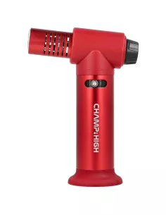 Palnik żarowy Champ High 4x Płomień JetFlame z podstawką 4 kolory red