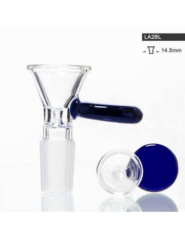 14.5mm bowl with a blue Classic handle for a hookah bong