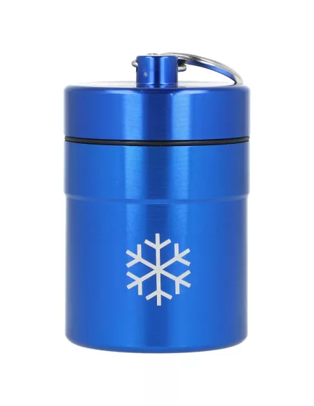 Snow Hamer Caddy - Metal storage box with spoon and key ring BLUE