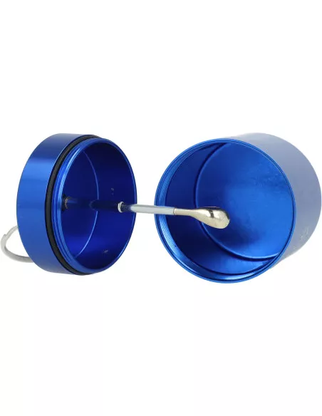 Snow Hamer Caddy - Metal storage box with spoon and key ring BLUE