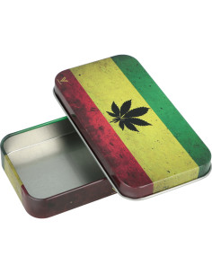 Metalowy pojemnik Syndicase Tin Box RASTA LEAF 2