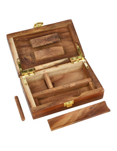 Drewniane pudełko na susz - Rolling Box 15x10x6 cm 2