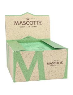 Bibułki Mascotte Organic Hemp KS Slim z filterkami CAŁA PACZKA BOX