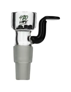 Cybuch do bonga 420VAPE z sitkiem szlif 14.5/18.8 mm BLACK