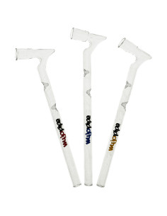 Lufka szklana WUJO długość 12 cm zakrzywiona 2