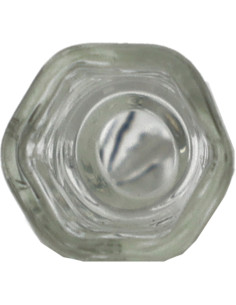 Lufka z wypustkami długość 12 cm grube szkło 2