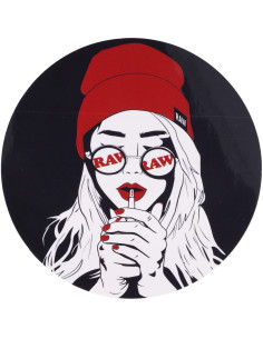 Naklejka RAW ART DECO GIRL dziewczyna w czapce