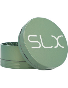 Młynek do suszu SLX Non-Stick 4-częściowy średnica 88 mm zielony rozłożony